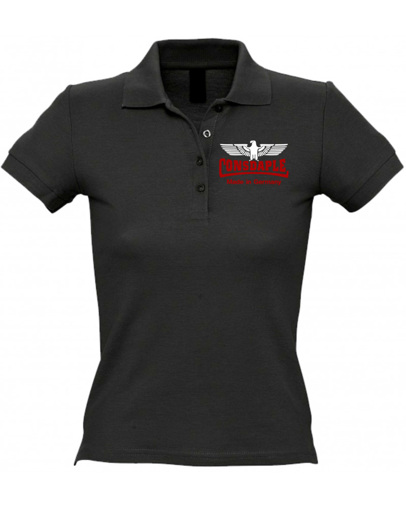 Besticktes Damen Poloshirt (Consdaple, Adler made in Germany)