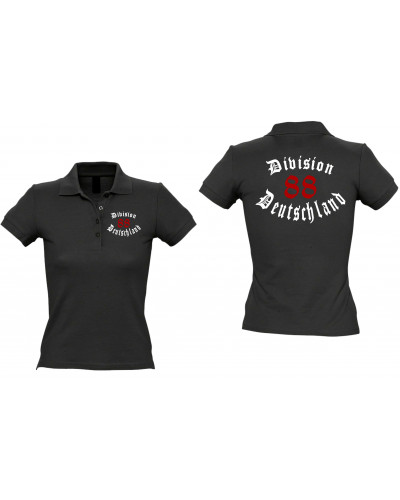 Besticktes Damen Poloshirt (Division 88 Deutschland)