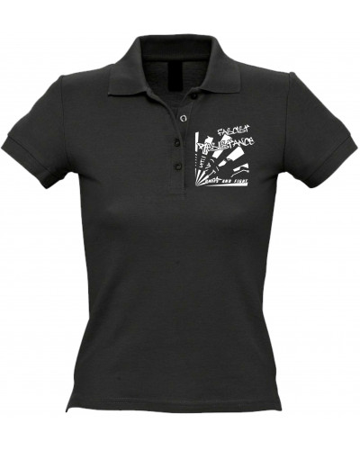Besticktes Damen Poloshirt (Fascist Resistance)
