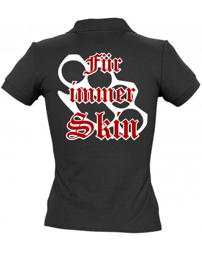 Besticktes Damen Poloshirt (Für immer Skin)