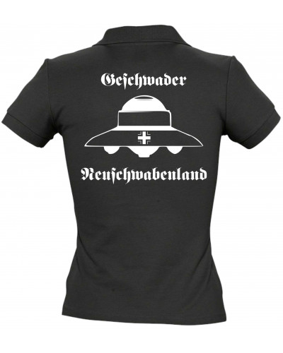 Besticktes Damen Poloshirt (Geschwader Neuschwabenland)