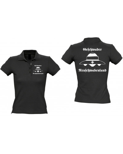 Besticktes Damen Poloshirt (Geschwader Neuschwabenland)