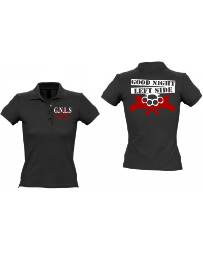 Besticktes Damen Poloshirt (GNLS, Schlagring)