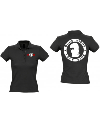 Besticktes Damen Poloshirt (Good night left side)