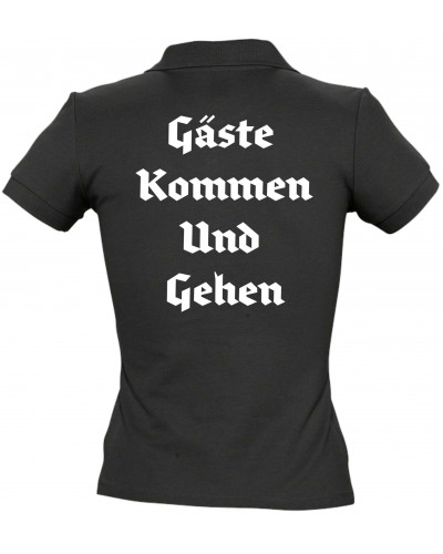 Besticktes Damen Poloshirt (Gute Heimreise)