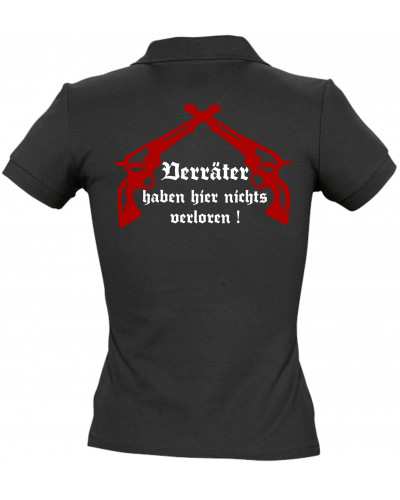 Besticktes Damen Poloshirt (Kameradschaft mehr als nur ein Wort)