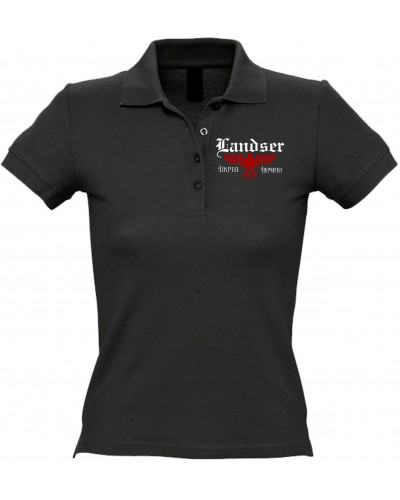 Besticktes Damen Poloshirt (Landser, Adler 88)