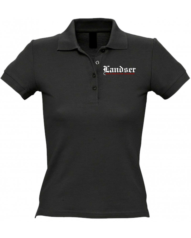 Besticktes Damen Poloshirt (Landser, eine deutsche legende)