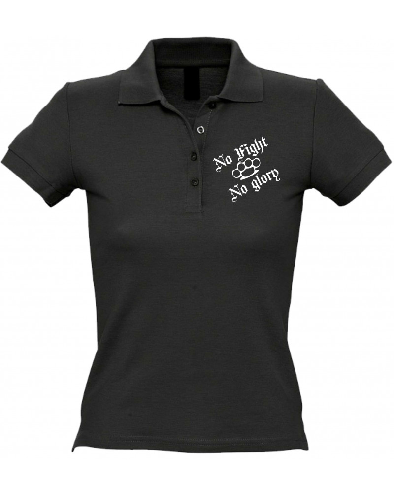 Besticktes Damen Poloshirt (Life is Pain)