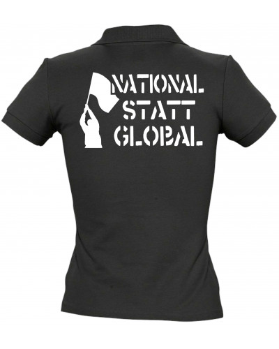 Besticktes Damen Poloshirt (National statt global)