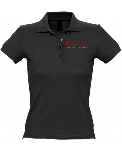 Besticktes Damen Poloshirt (NAZI)