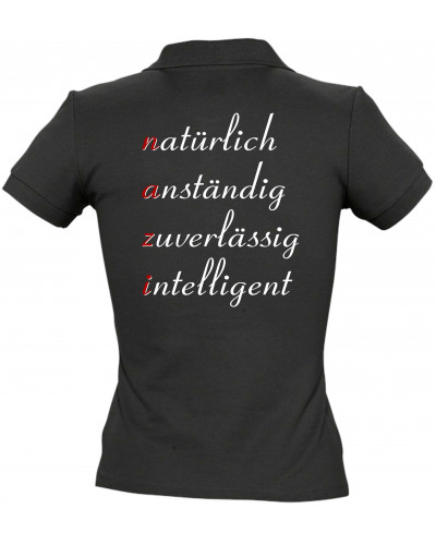 Besticktes Damen Poloshirt (NAZI)