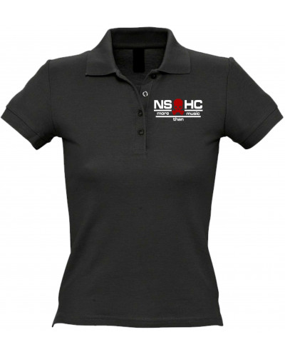 Besticktes Damen Poloshirt (NS HC, more than music)