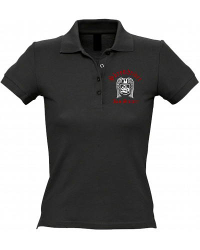 Besticktes Damen Poloshirt (Skrewdriver, Ian Stuart)