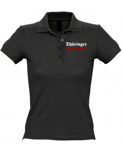 Besticktes Damen Poloshirt (Thüringer, wir bereuen nicht)