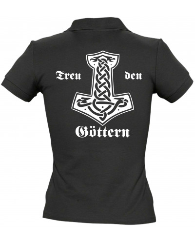 Besticktes Damen Poloshirt (Treu den Göttern)