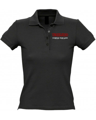 Besticktes Damen Poloshirt (Warlord, schütze dein Land)