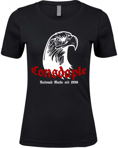 Damen Premium T-Shirt (Consdaple, Adlerkopf 1990)