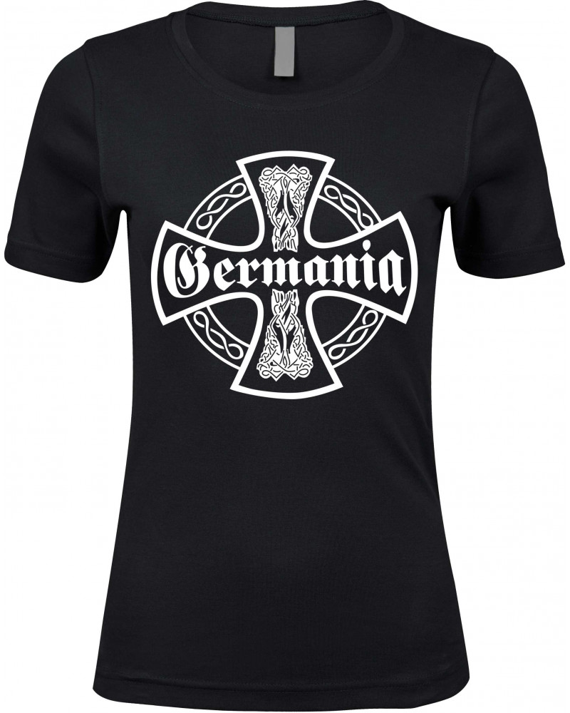 Damen Premium T-Shirt (Germania, Kreuz)