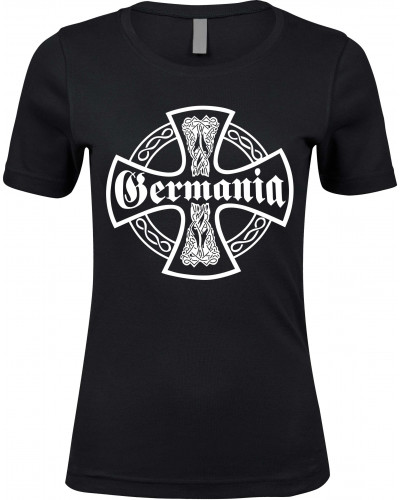 Damen Premium T-Shirt (Germania, Kreuz)