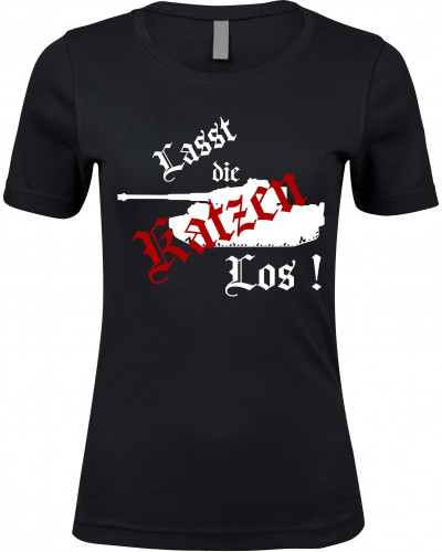 Damen Premium T-Shirt (Lasst die Katzen los)