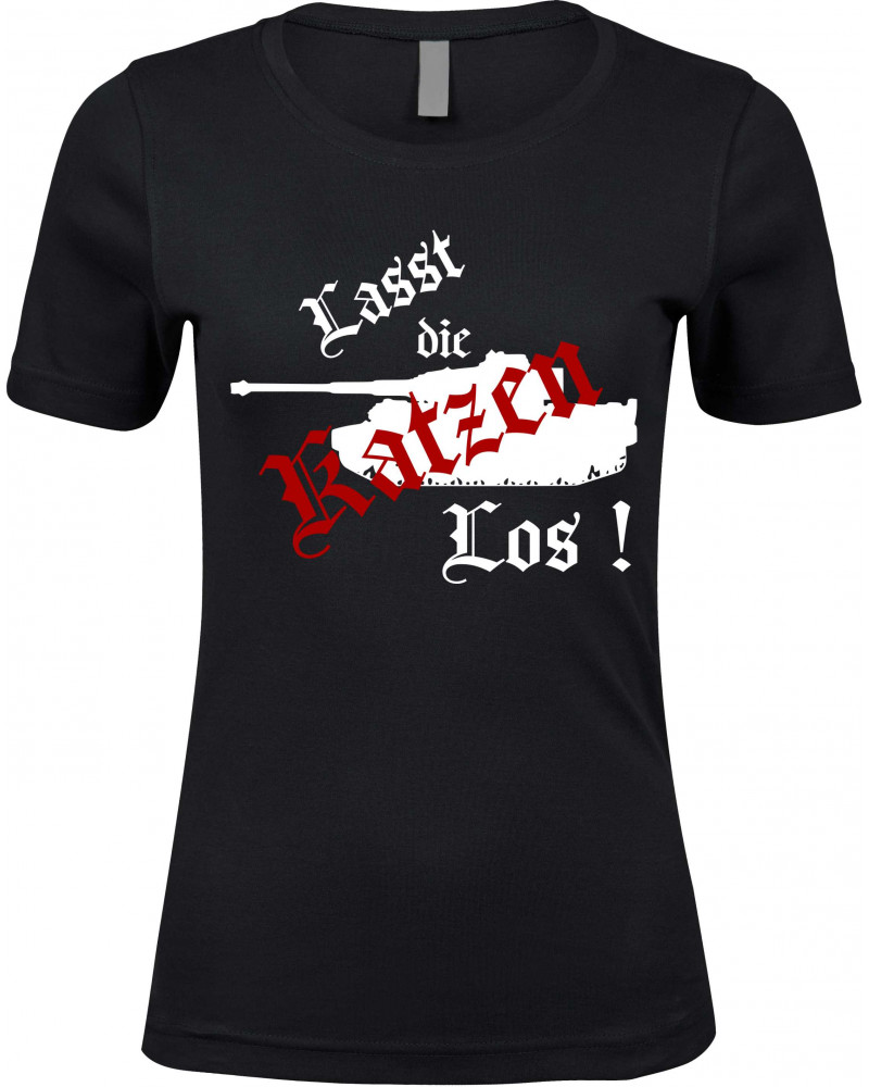 Damen Premium T-Shirt (Lasst die Katzen los)