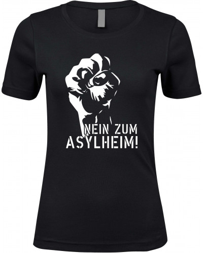 Damen Premium T-Shirt (Nein zum Asylheim)