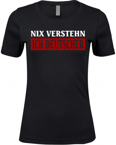 Damen Premium T-Shirt (Nix verstehen, ich deutscher)