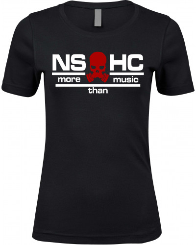 Damen Premium T-Shirt (NS HC, more than music)