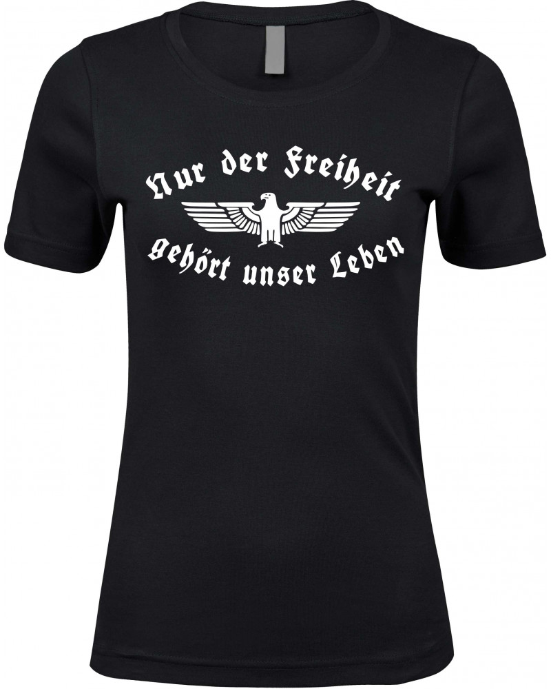 Damen Premium T-Shirt (Nur der Freiheit gehört unser Leben)