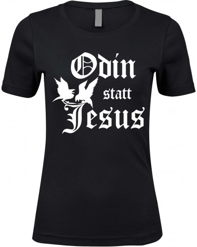 Damen Premium T-Shirt (Odin statt Jesus)