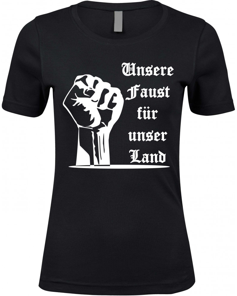 Damen Premium T-Shirt (Unsere Faust für unser Land)