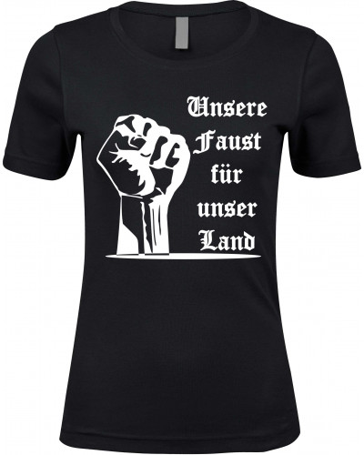Damen Premium T-Shirt (Unsere Faust für unser Land)