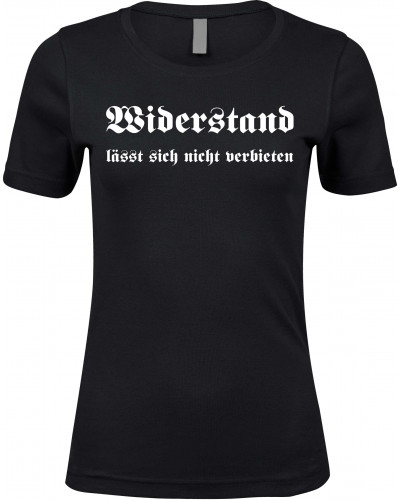 Damen Premium T-Shirt (Widerstand lässt sich nicht verbieten)