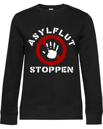 Damen Pullover (Asylflut stoppen)