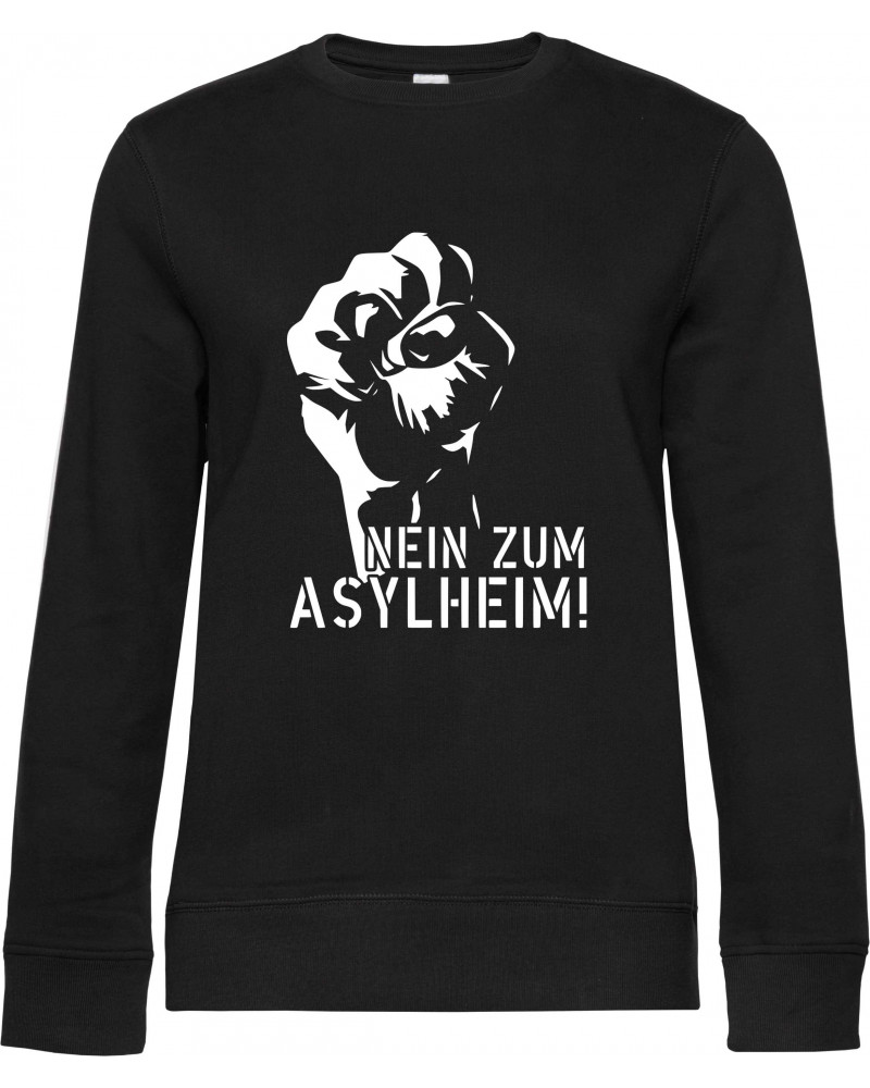 Damen Pullover (Nein zum Asylheim)