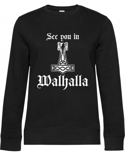 Damen Pullover (See you in Walhalla Thorhammer)