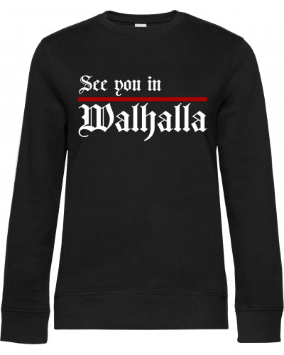 Damen Pullover (See you in Walhalla, Strich)