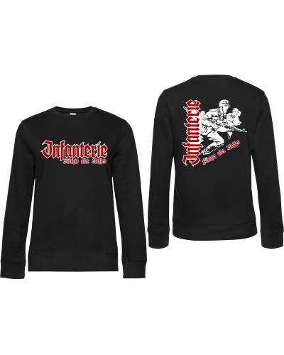 Damen Pullover (Infanterie, Königin aller Waffen)