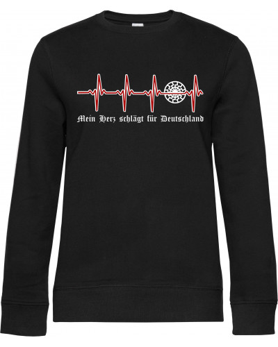 Damen Pullover (Mein Herz schlägt für Deutschland)