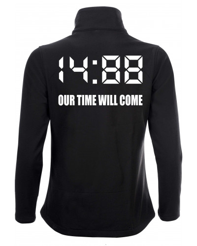 Bestickte Damen Softshell Jacke "2 Lagen" (1488 Our time will come)