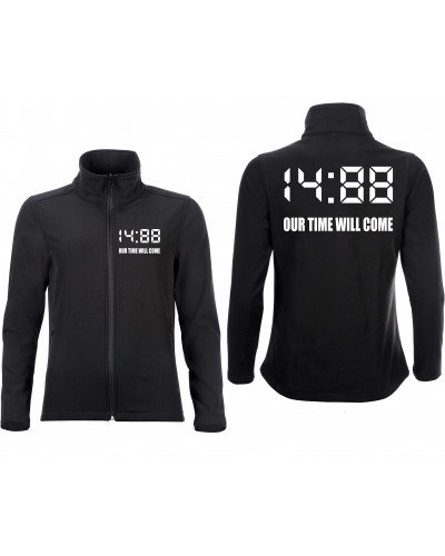 Bestickte Damen Softshell Jacke "2 Lagen" (1488 Our time will come)