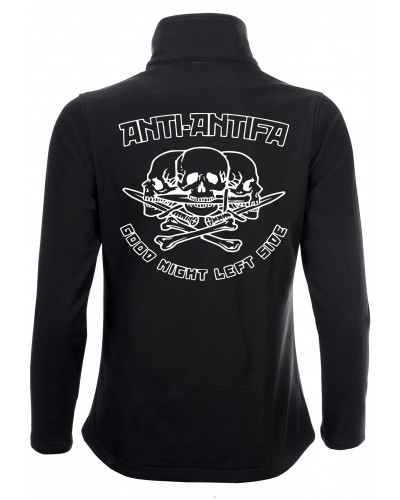 Bestickte Damen Softshell Jacke "2 Lagen" (Anti-Antifa)