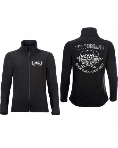 Bestickte Damen Softshell Jacke "2 Lagen" (Anti-Antifa)
