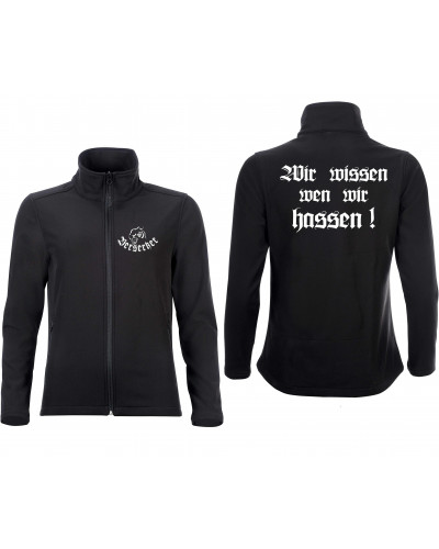 Bestickte Damen Softshell Jacke "2 Lagen" (Berserker)