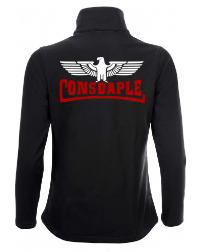 Bestickte Damen Softshell Jacke "2 Lagen" (Consdaple mit Adler)