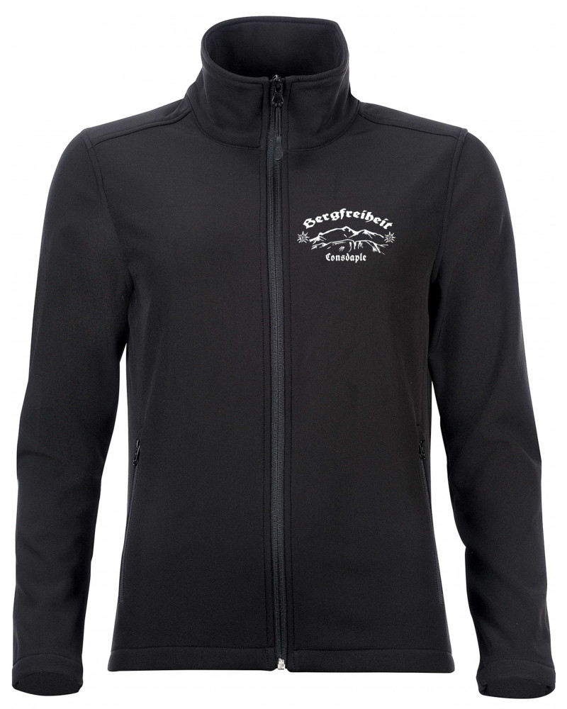 Bestickte Damen Softshell Jacke "2 Lagen" (Consdaple, Bergfreiheit)