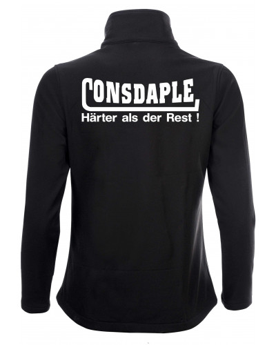 Bestickte Damen Softshell Jacke "2 Lagen" (Consdaple, härter als der Rest)