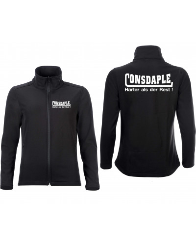 Bestickte Damen Softshell Jacke "2 Lagen" (Consdaple, härter als der Rest)