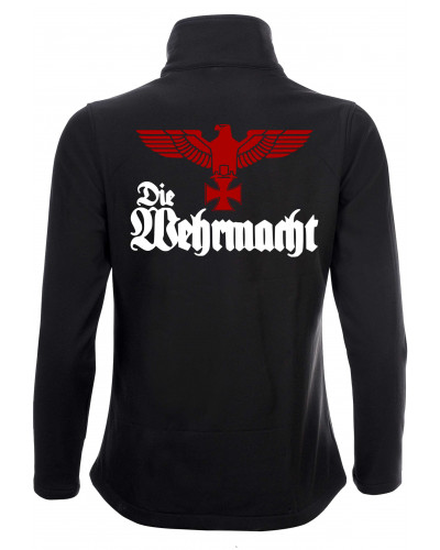 Bestickte Damen Softshell Jacke "2 Lagen" (Die Wehrmacht)